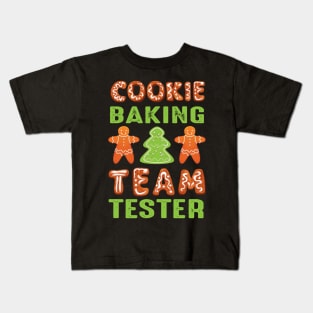 christmas cookie baking team tester1 Kids T-Shirt